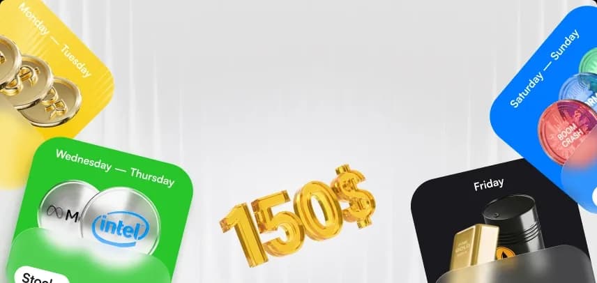 Bonus $150: استكشف الأسواق واسحب العائدات مجاناً