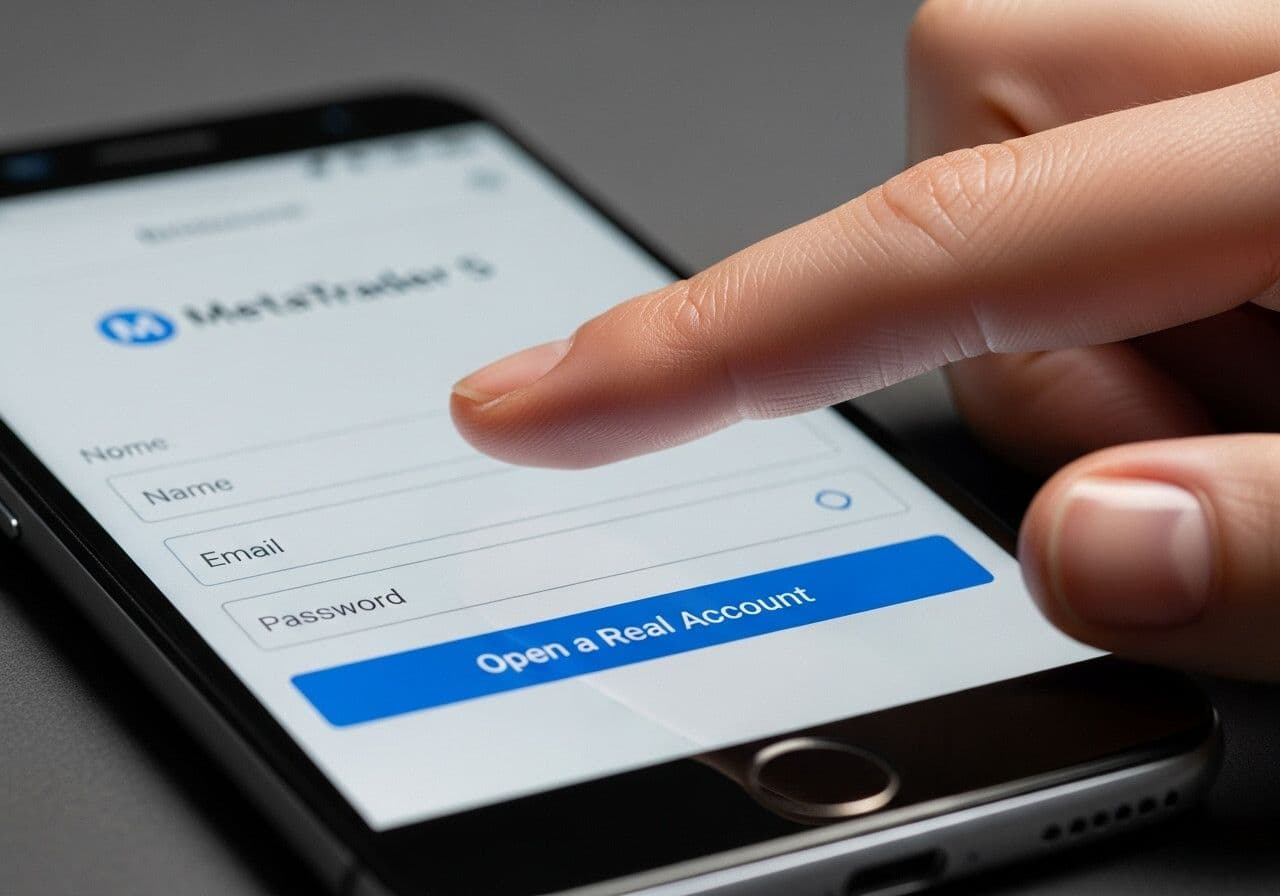 كيفية فتح حساب حقيقي على MetaTrader 5 على أندرويد: دليل شامل للمبتدئين